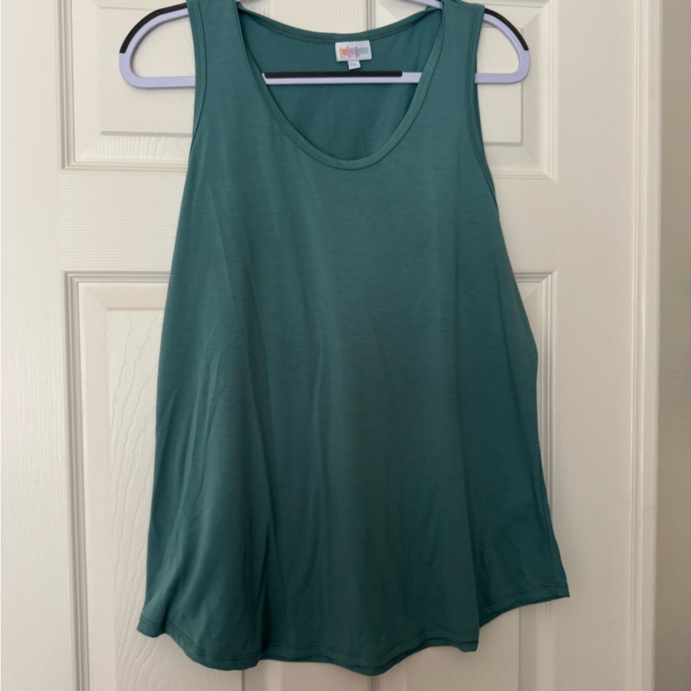 LuLaRoe Teal Sleeveless Top
